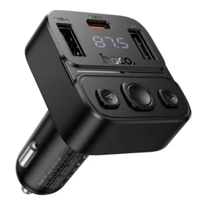HOCO E87 35W Transmissor FM Veicular de Alta Potência com PD20W e 15W - Preto