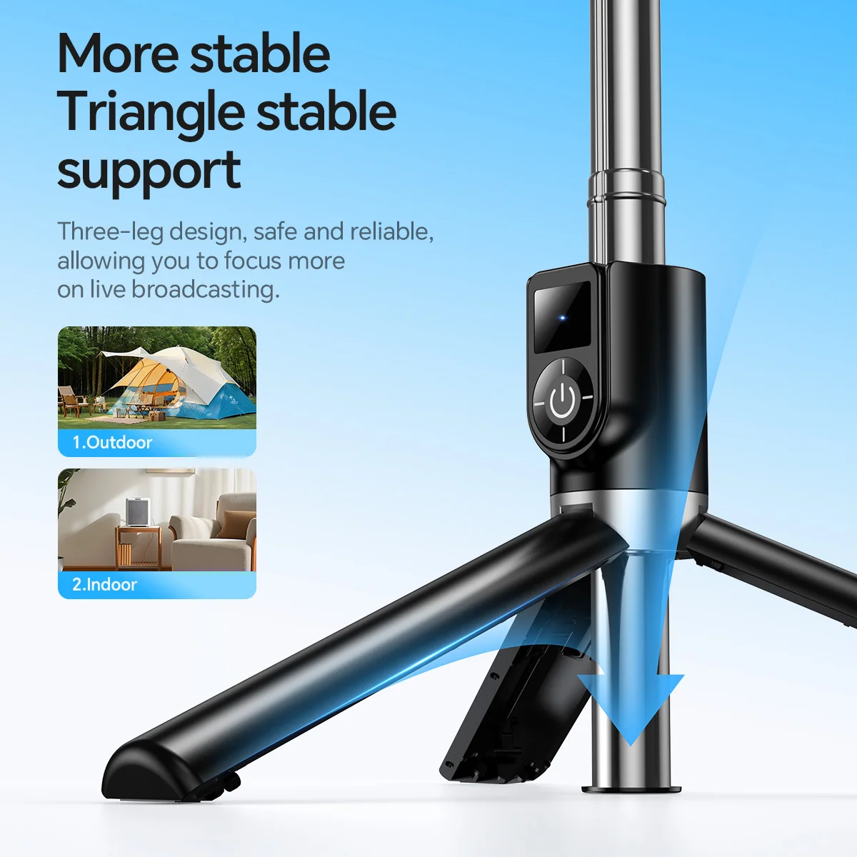 HOCO K20 Tripé Selfie Portátil para Viagem com Controle Remoto - Imagem 5