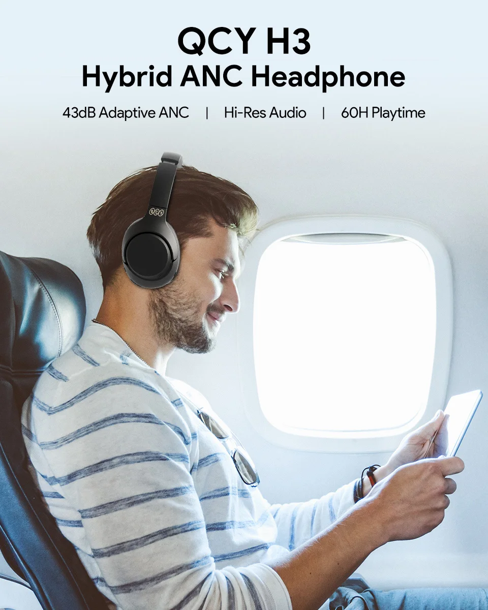 Headset QCY H3 ANC Bluetooth 5.4 - Imagem 7