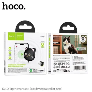 Rastreador Inteligente para Pets e Objetos HOCO E91D - Preto