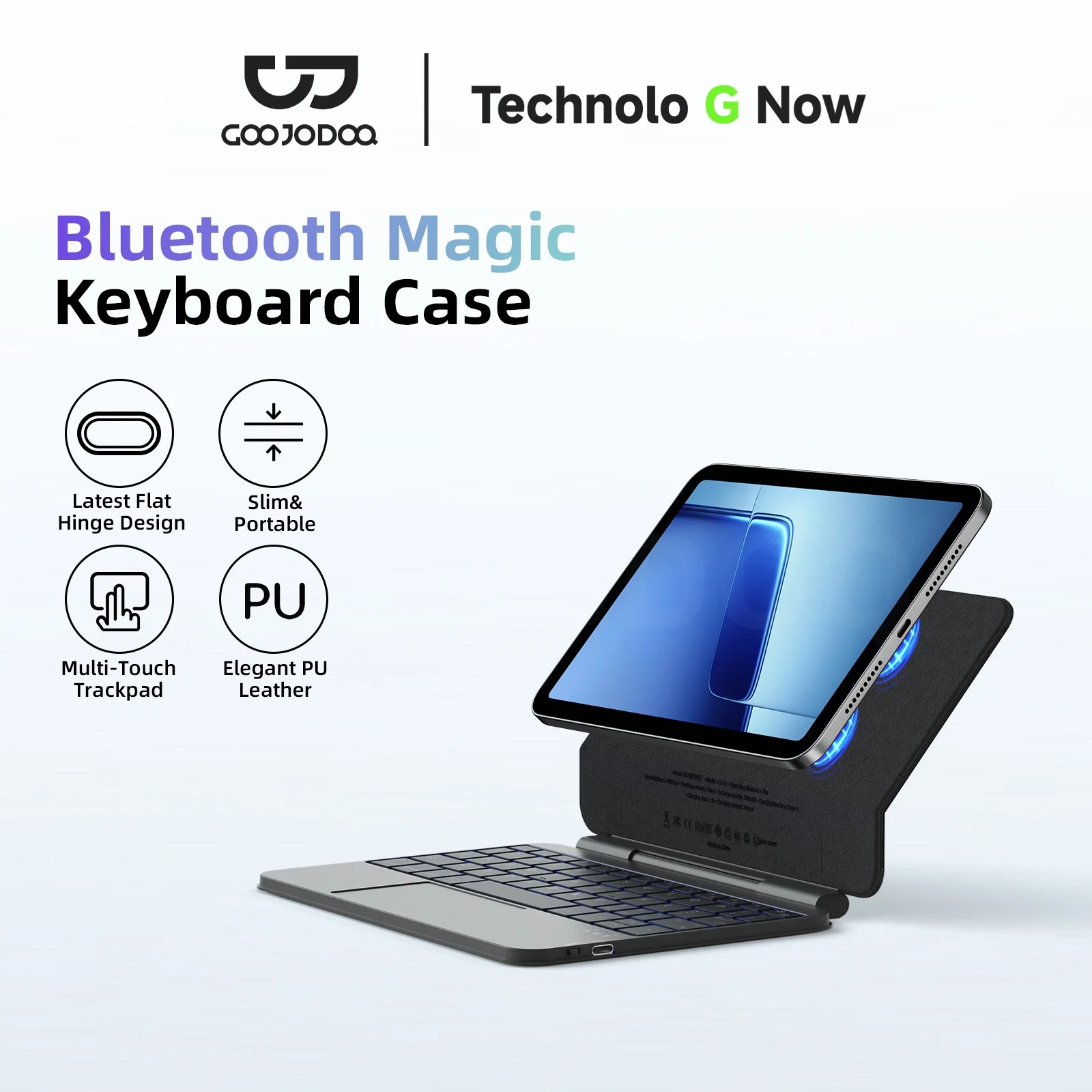Capa Teclado GOOJODOQ Bluetooth para iPad Mini 7 A17 Pro - Imagem 7