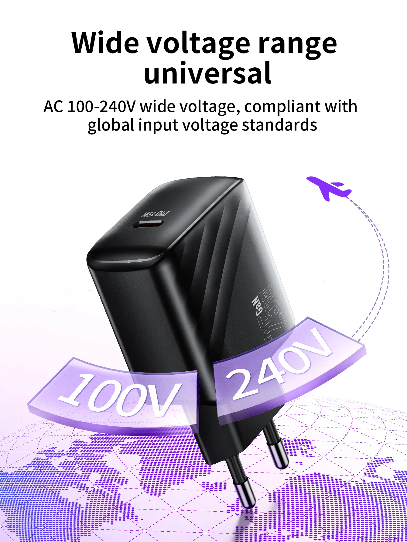 Carregador HOCO CS24A USB-C PD25W com Carregamento Rápido - Imagem 12
