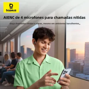 Fone de Ouvido Bluetooth 6.0 Baseus BP1 Pro
