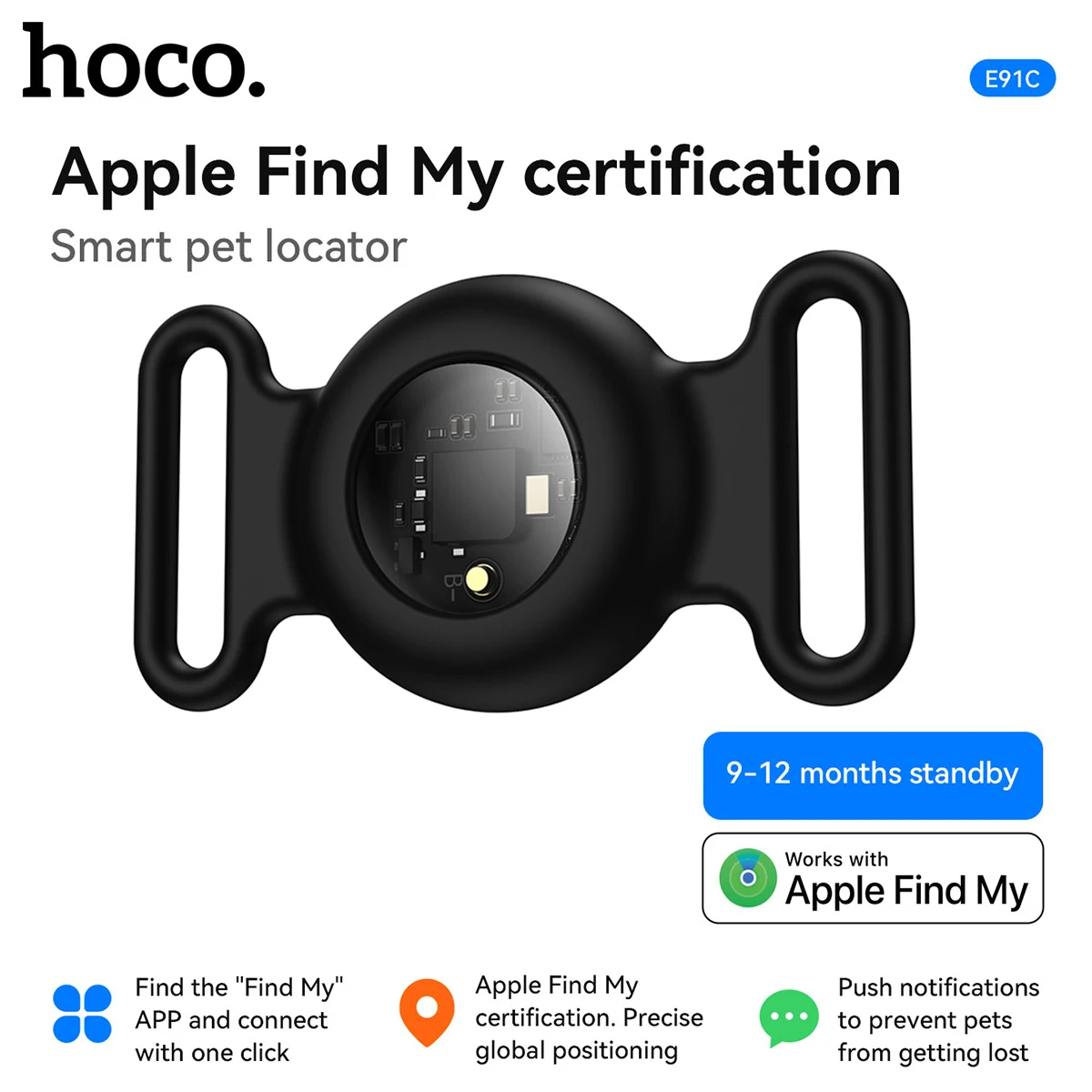 HOCO E91C Smart Pet Tracker com Apple Find My - Imagem 7