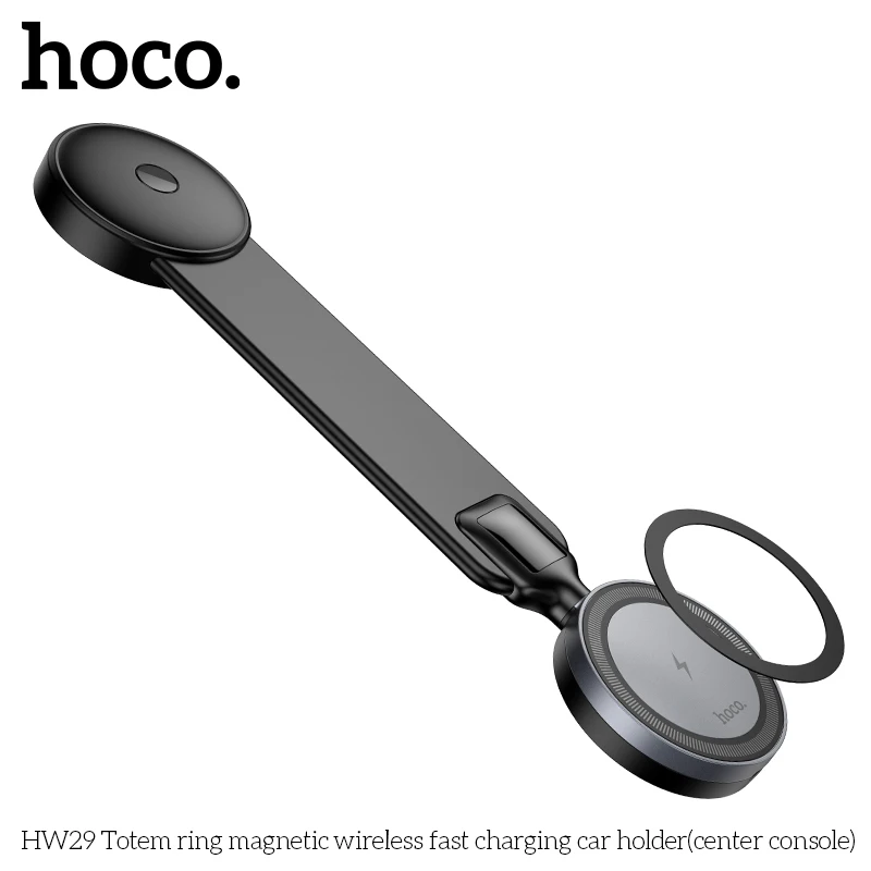 Carregador Veicular Magnético HOCO HW29 Sem Fio 15W - Imagem 10