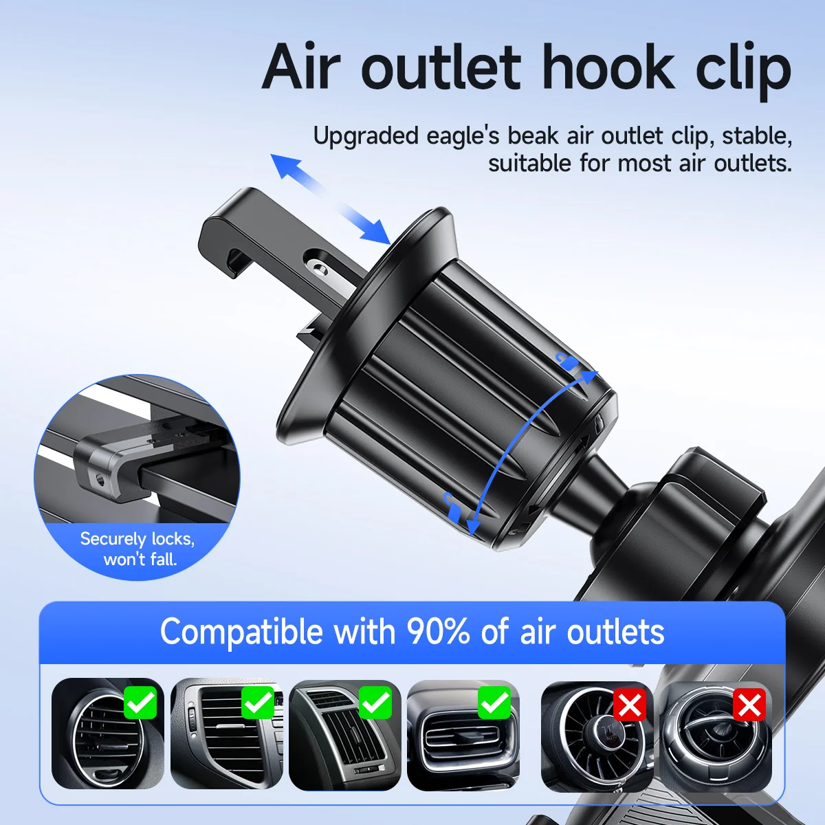 Suporte Veicular HOCO H75 para Celular com Trava Automática - Imagem 5