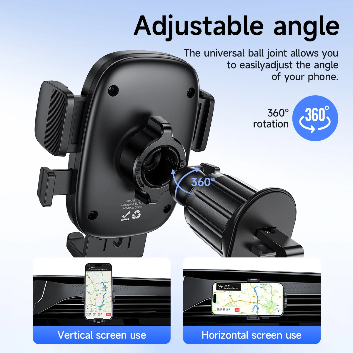 Suporte Veicular HOCO H75 para Celular com Trava Automática - Imagem 3