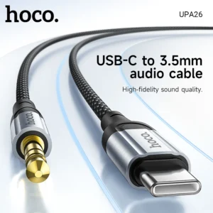 Cabo USB-C para P2 HOCO UPA26 3,5 mm Hi-Fi