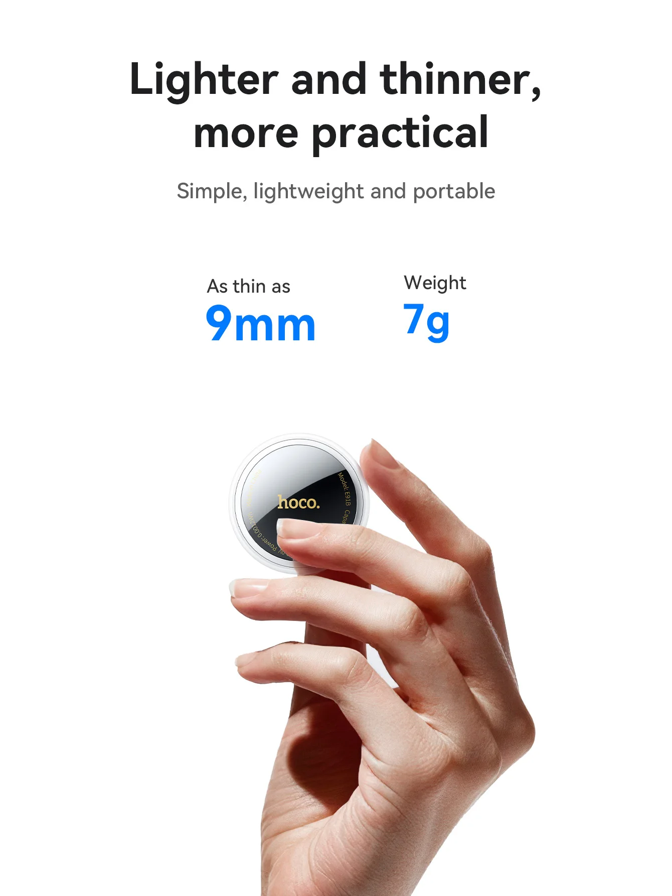 Rastreador Inteligente HOCO E91B Adesivo Compatível com Apple Find My - Imagem 17