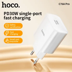 Carregador USB-C PD 30W Turbo HOCO C76A Pro