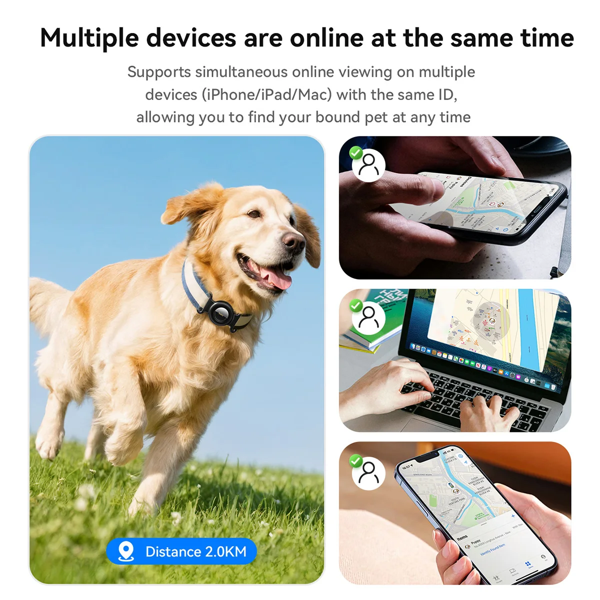 HOCO E91C Smart Pet Tracker com Apple Find My - Imagem 2