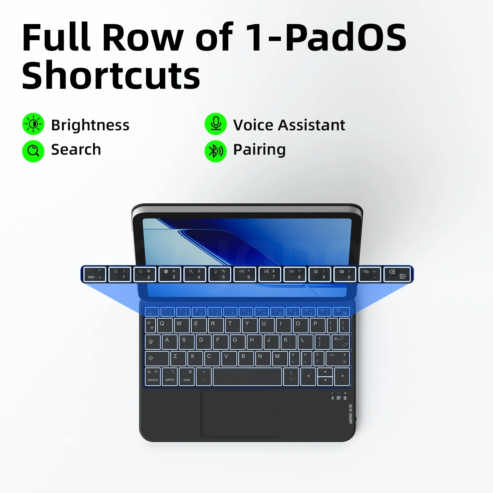 Capa Teclado GOOJODOQ Bluetooth para iPad Mini 7 A17 Pro - Imagem 3