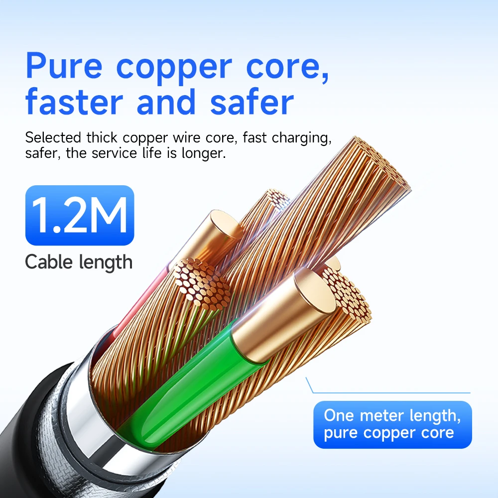 HOCO U125 Cabo USB-C para USB-C 100W com Display Digital LED - Imagem 4