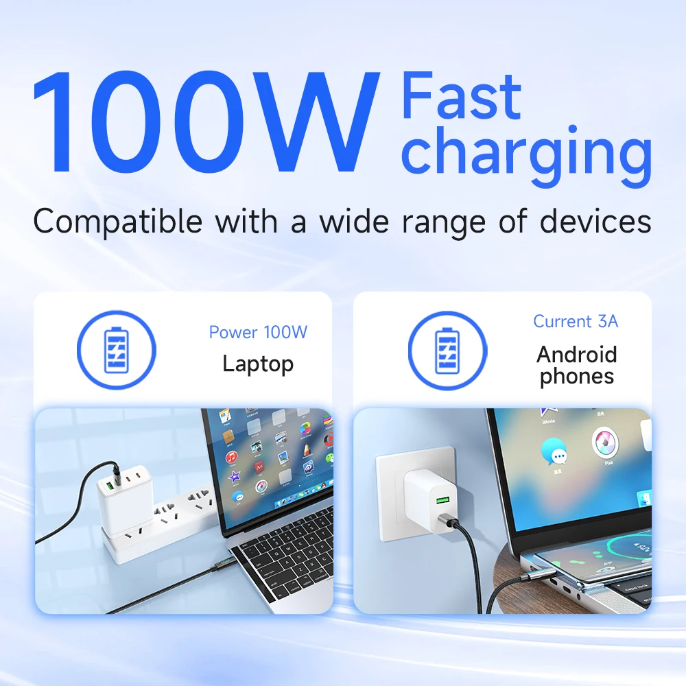 HOCO U125 Cabo USB-C para USB-C 100W com Display Digital LED - Imagem 6