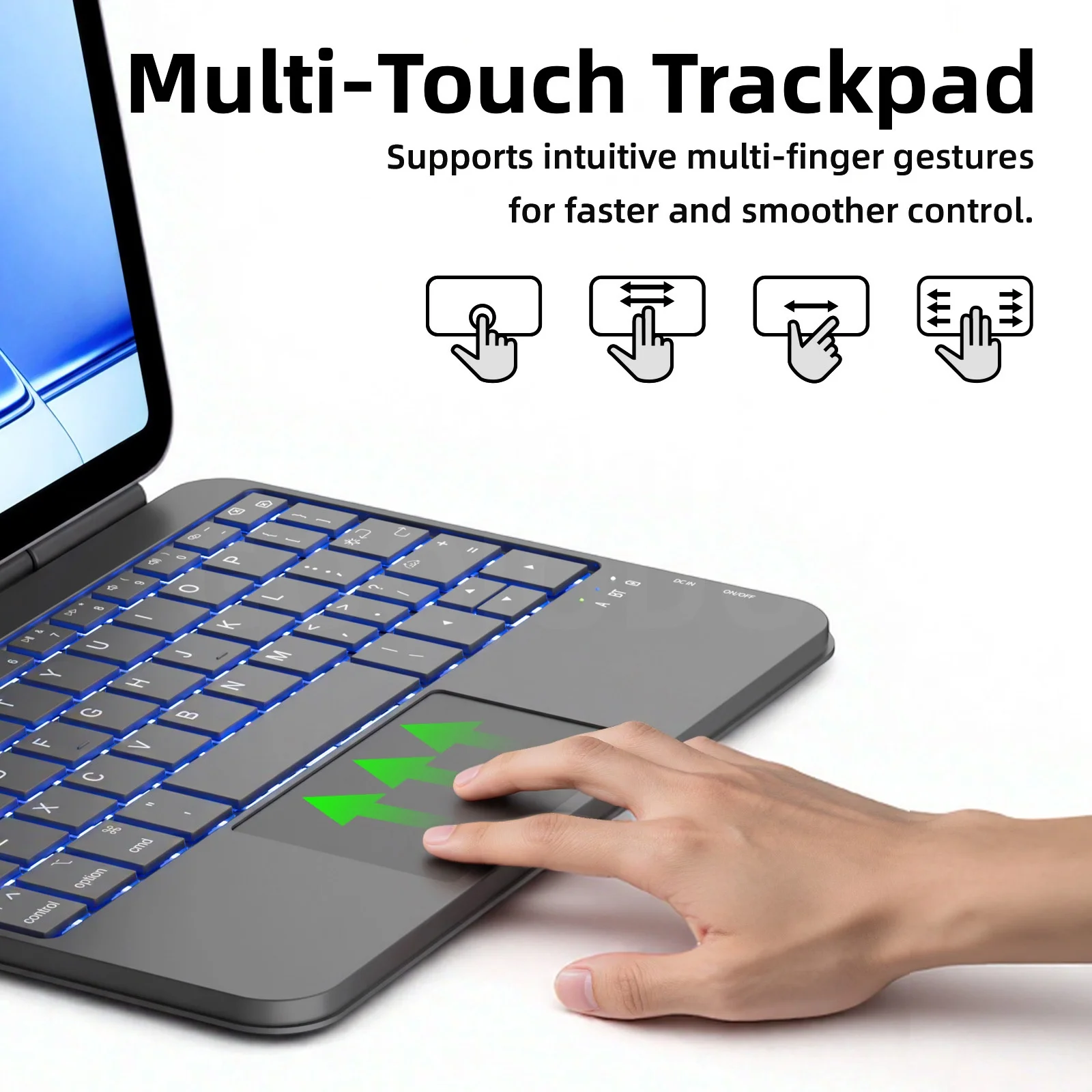 Capa Teclado GOOJODOQ Bluetooth para iPad Mini 7 A17 Pro - Imagem 14