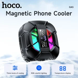 Cooler Magnético HOCO GA5 para Celular com Display Digital e RGB