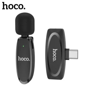 Microfone de Lapela HOCO L15 Sem Fio USB-C
