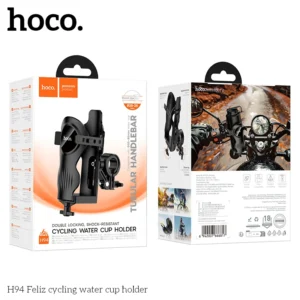 Suporte HOCO H94 para Garrafa e Celular para Bicicleta e Moto - Preto