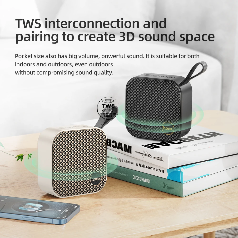 Alto-Falante Bluetooth Portátil 5W HOCO HC22 - Imagem 3