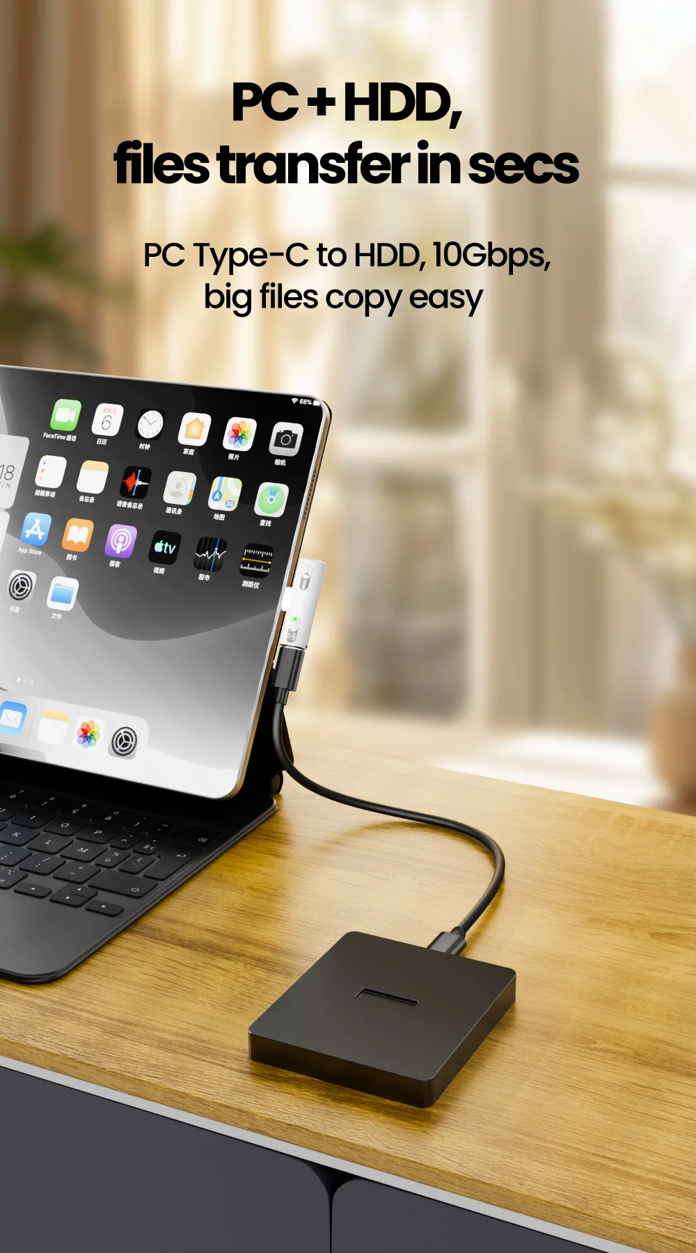 Adaptador USB-C OLAF 2 em 1 Áudio e Carregamento 100W - Imagem 13