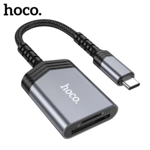 Leitor de Cartão USB-C HOCO UA25 OTG 2 em 1 para SD e MicroSD