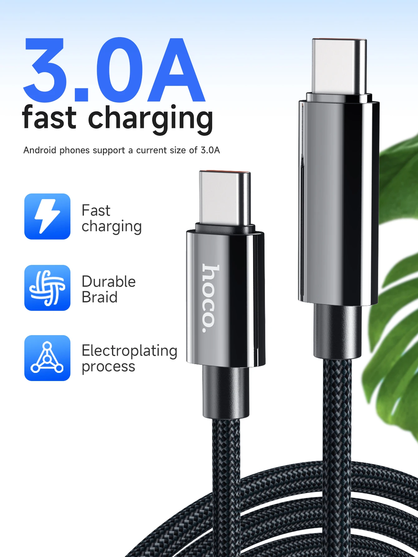 HOCO U125 Cabo USB-C para USB-C 100W com Display Digital LED - Imagem 8