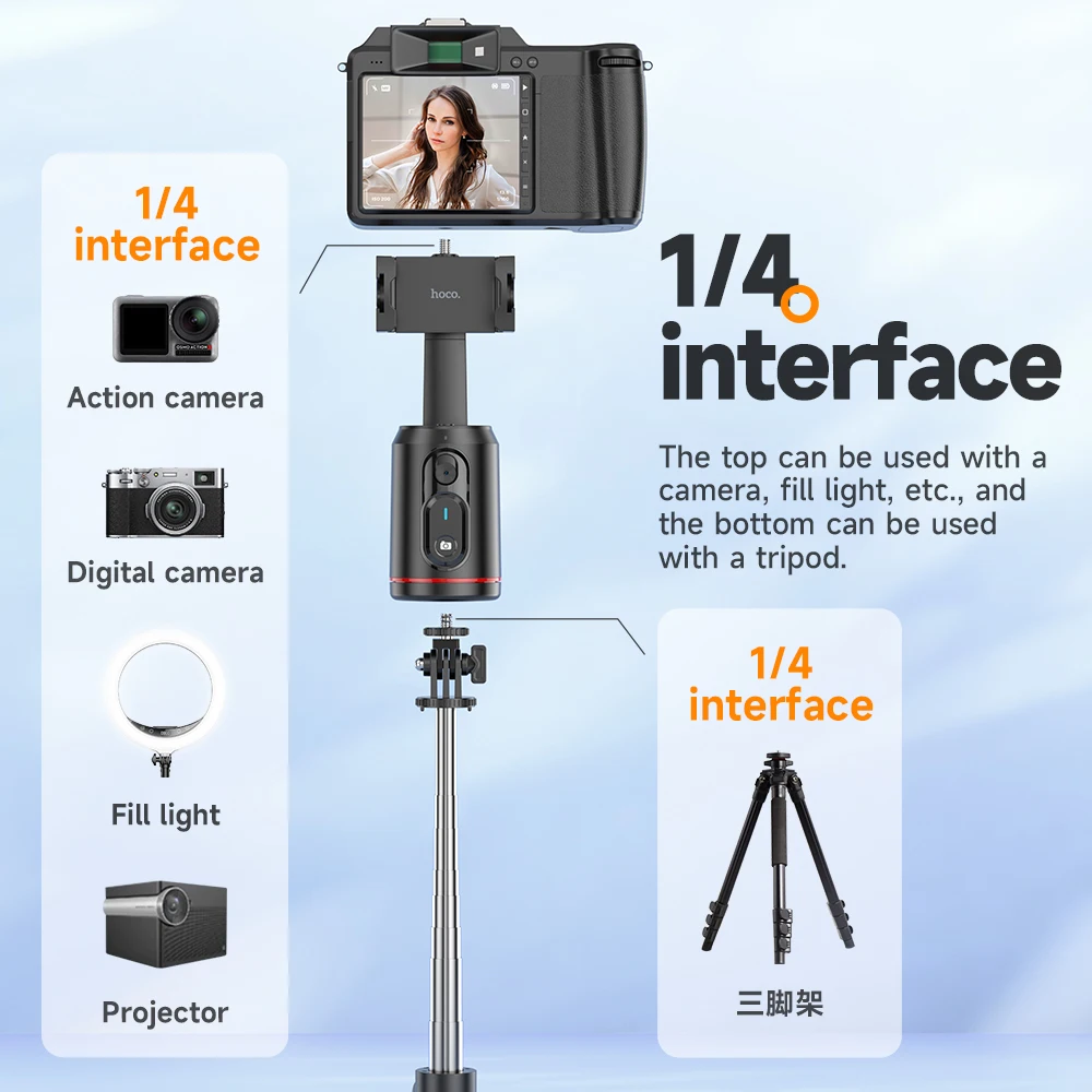 Smart PTZ HOCO K23 com Rastreamento Facial 360° - Imagem 6