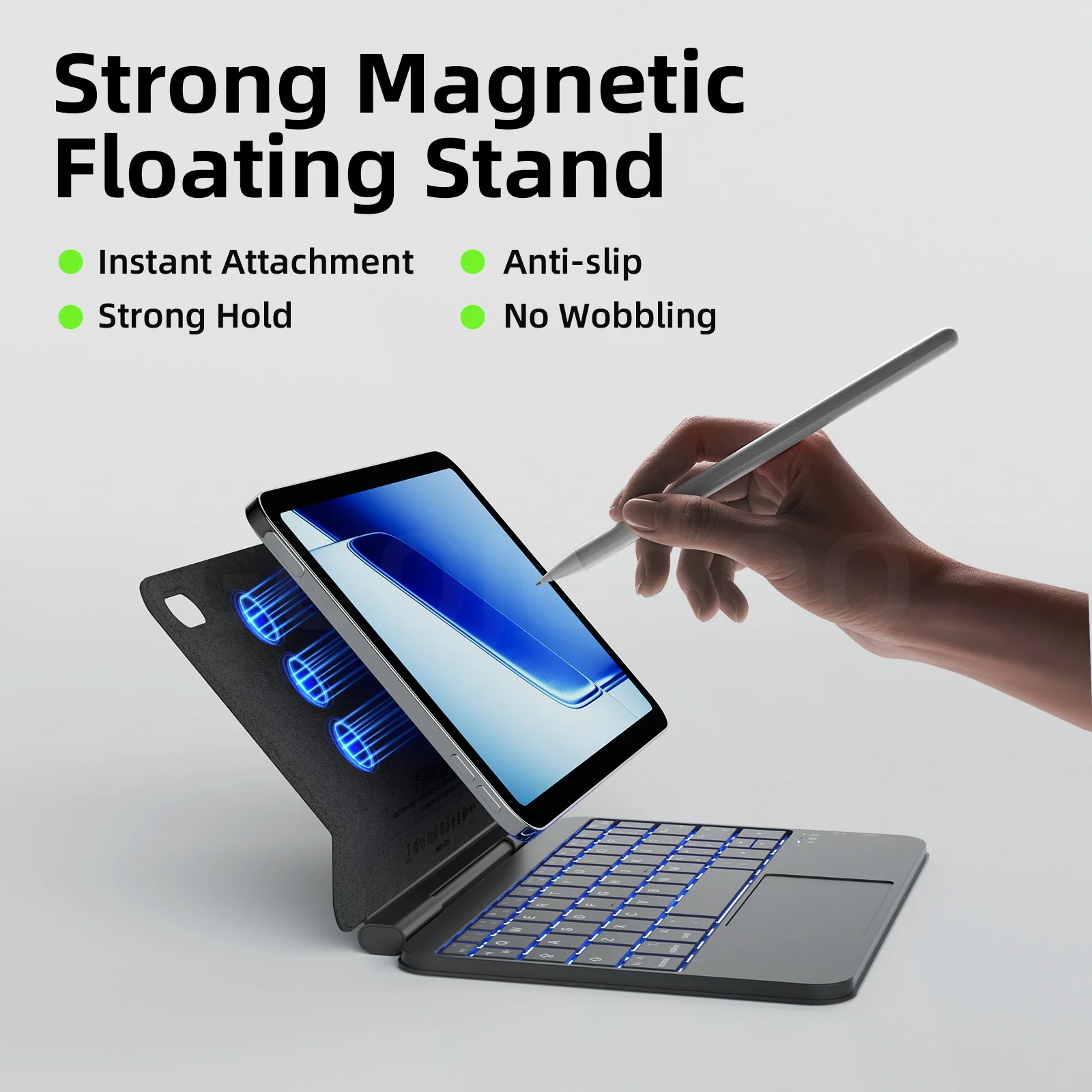 Capa Teclado GOOJODOQ Bluetooth para iPad Mini 7 A17 Pro - Imagem 11