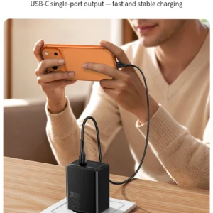 Kit Carregador USB-C HOCO N70 GaN 30W + Cabo