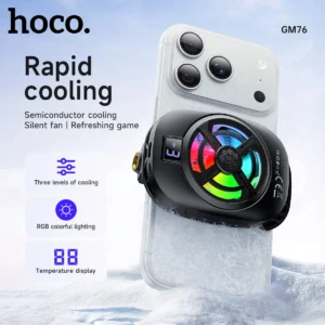 Cooler Magnético para Celular HOCO GM76 com Display e RGB