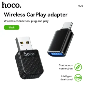 Adaptador Wireless CarPlay HOCO HU3 para iPhone - Preto