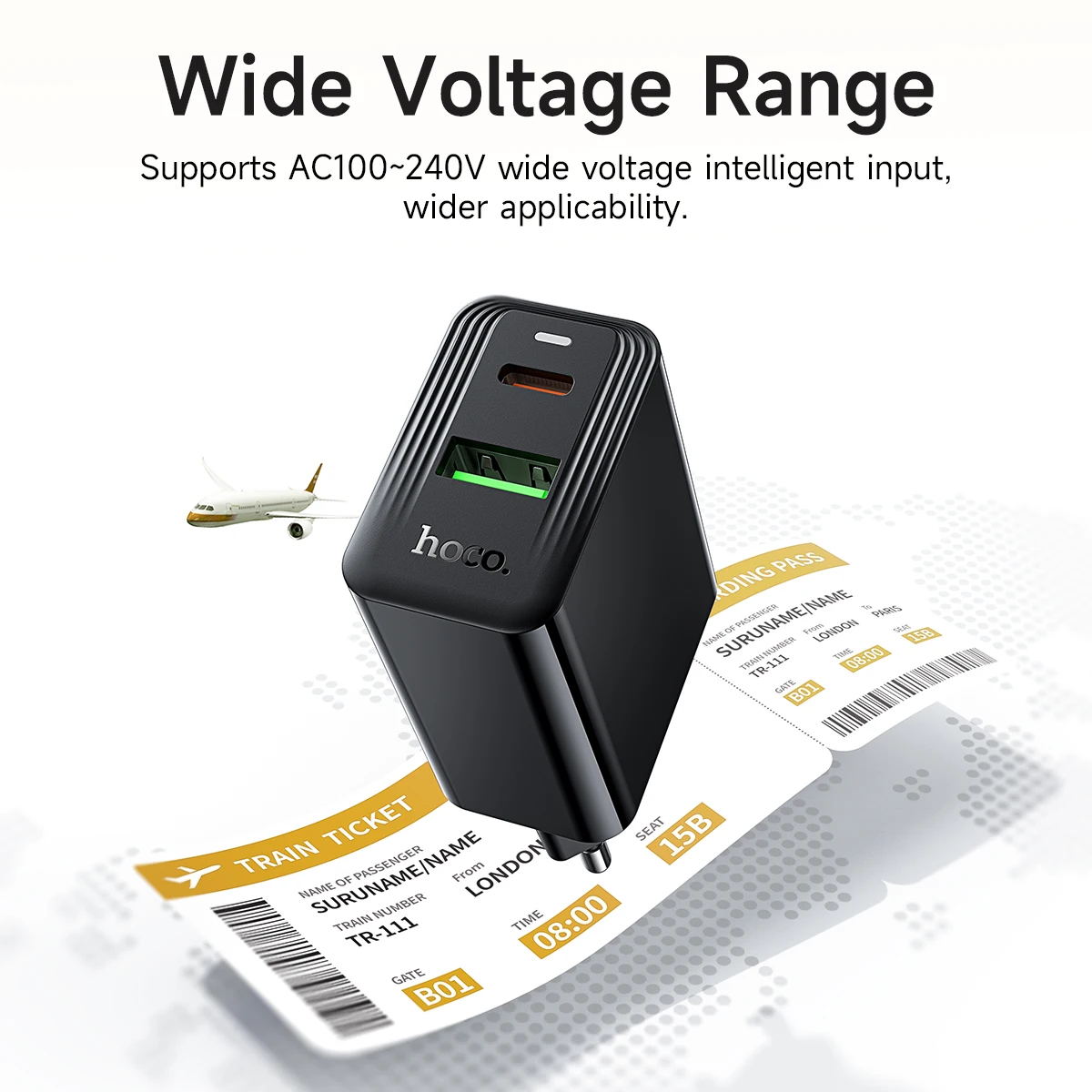 Kit Carregador Turbo HOCO CS95A GaN 30W com Cabo USB-C - Imagem 2