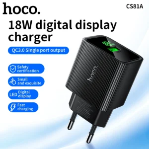 Carregador 18W HOCO CS81A com Display LED