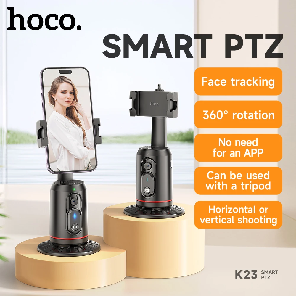 Smart PTZ HOCO K23 com Rastreamento Facial 360°