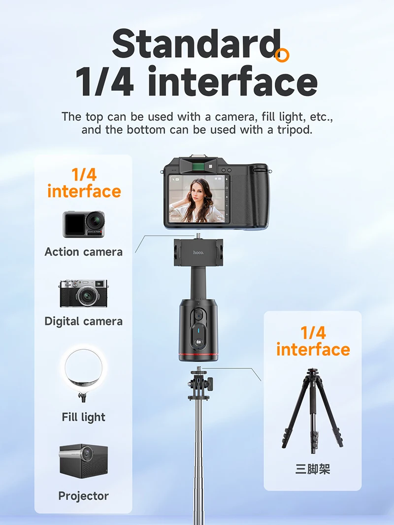 Smart PTZ HOCO K23 com Rastreamento Facial 360° - Imagem 14