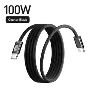 Cabo Magnético Baseus USB-C para USB-C 100W PD - Preto