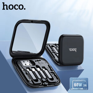 Kit Multifuncional HOCO U114 60W com Cabo Retrátil e Adaptadores