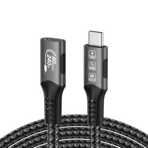 Cabo Extensor USB-C USB4 40Gbps 240W 8K - 0.5m