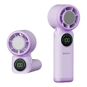 Ventilador Portátil Kuulaa com Resfriamento por Semicondutor - Roxo