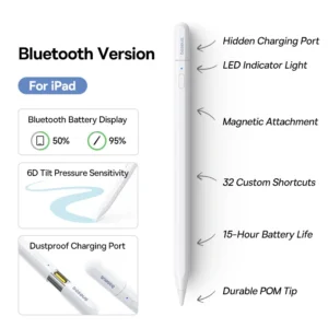 Caneta Stylus Baseus PS3 Air Bluetooth para iPad com Inclinação 6D - Versão Bluetooth