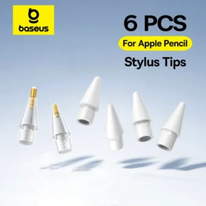 Kit Baseus com 6 Pontas de Reposição para Apple Pencil