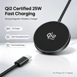 Carregador Magnético Sem Fio Qi2 25W