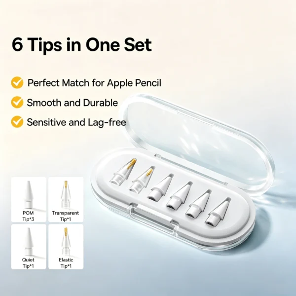 Conjunto de 6 pontas para caneta stylus