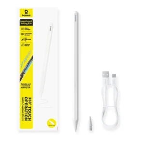 Caneta Stylus Baseus PS4 360° Carregamento Rápido - Branco