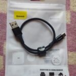 Cabo USB Tipo C Baseus 3A LED Colorido