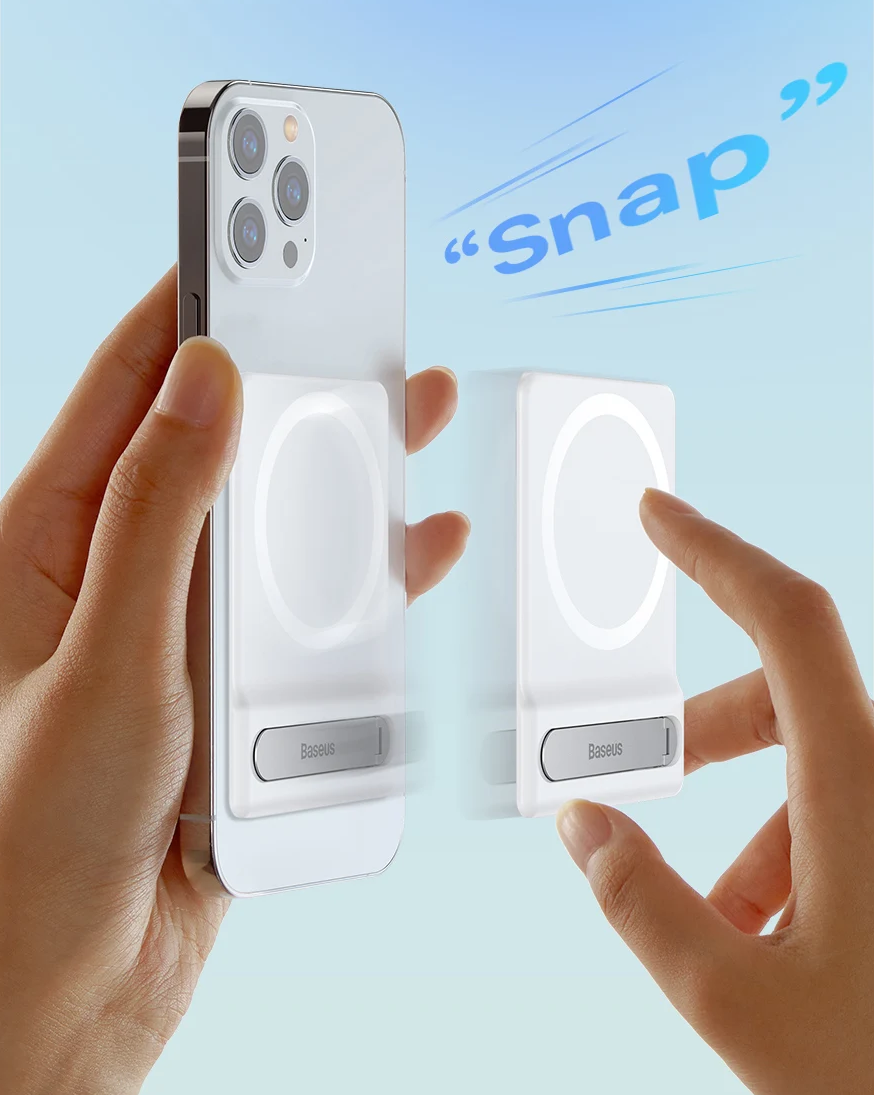 2. Design de Encaixe Magnético – Suporte de Telefone Magnético e Dobrável