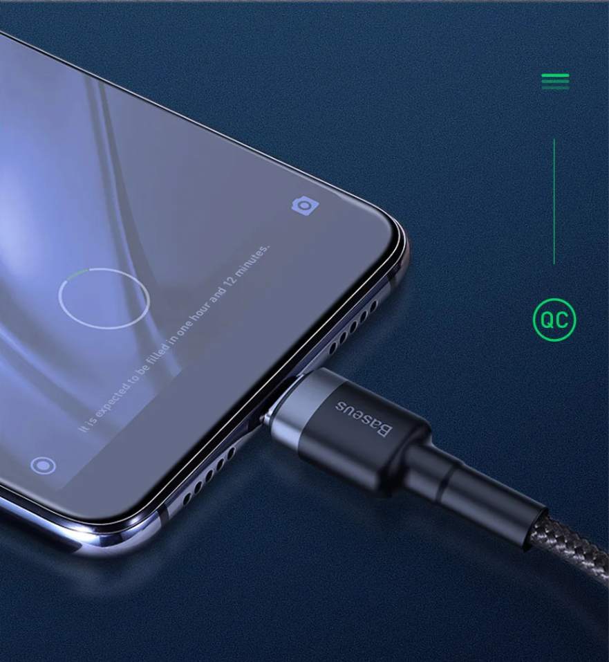 Informações Gerais – Cabo Turbo USB Para USB-C Cafule HW QC 3.0 40W 5A 1m