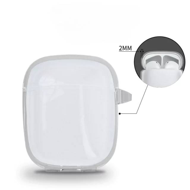 Case Silicone Transparente com Gancho para Fone de Ouvido Baseus