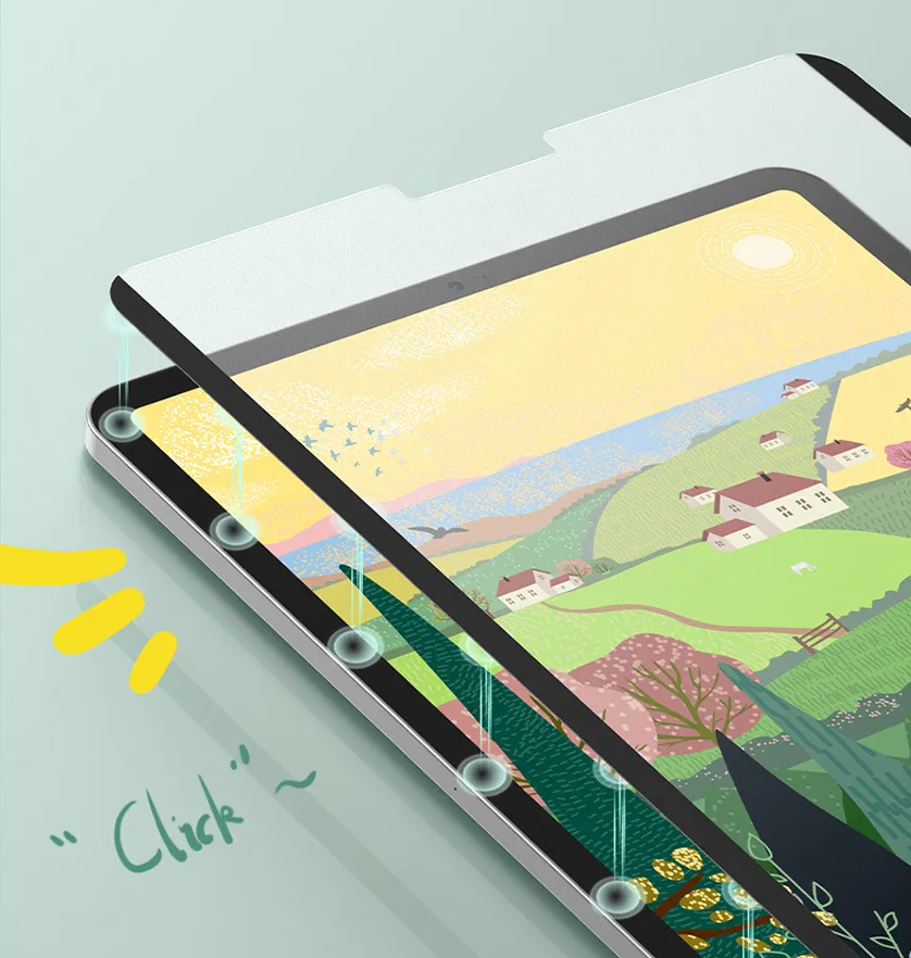 1. "Clique" para Adsorver – Película de Alta Definição para iPad