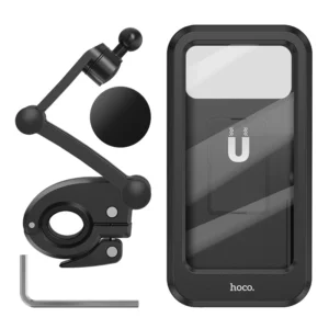 Suporte Impermeável HOCO CA101 para Celular de Bicicleta e Moto - Preto